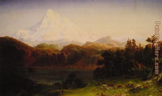 Mount Hood painting - Albert Bierstadt Mount Hood art painting